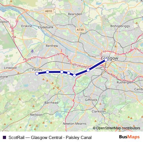 ScotRail rail Line Map