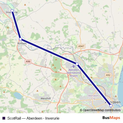 ScotRail rail Line Map