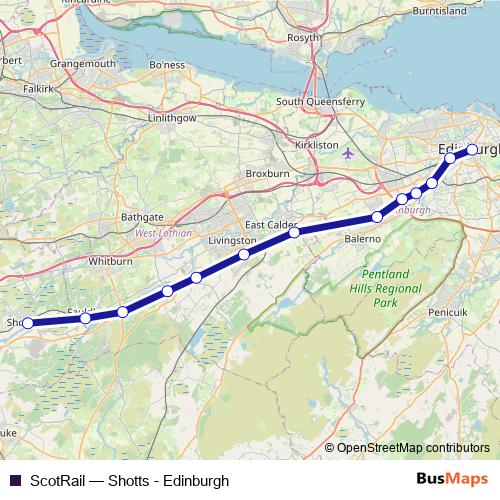 ScotRail rail Line Map