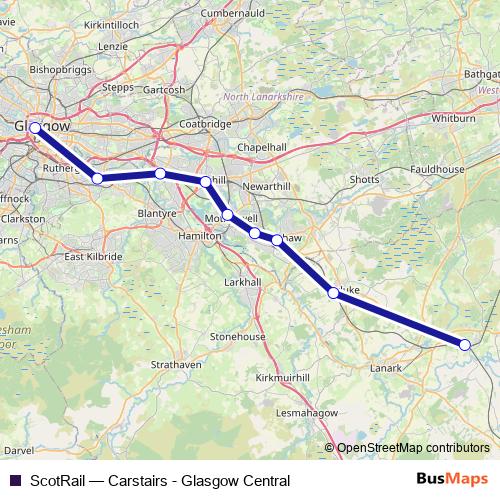 ScotRail rail Line Map