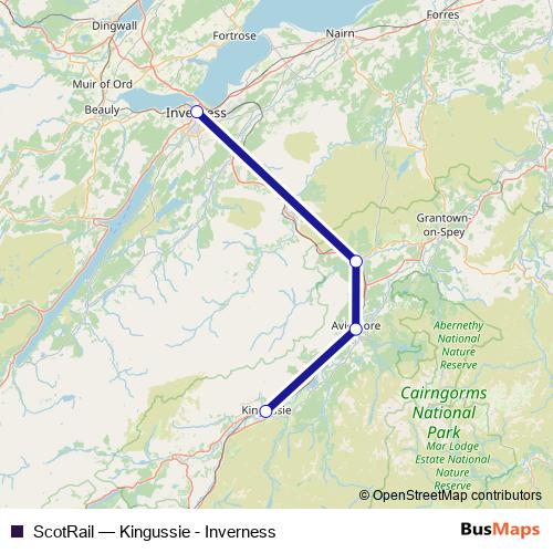 ScotRail rail Line Map