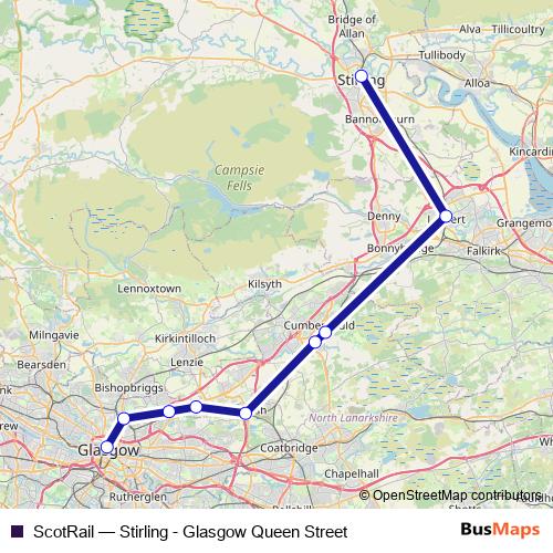 ScotRail rail Line Map