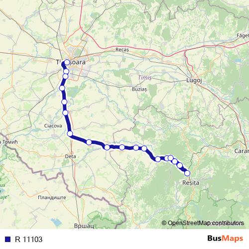 R 11103 rail Line Map