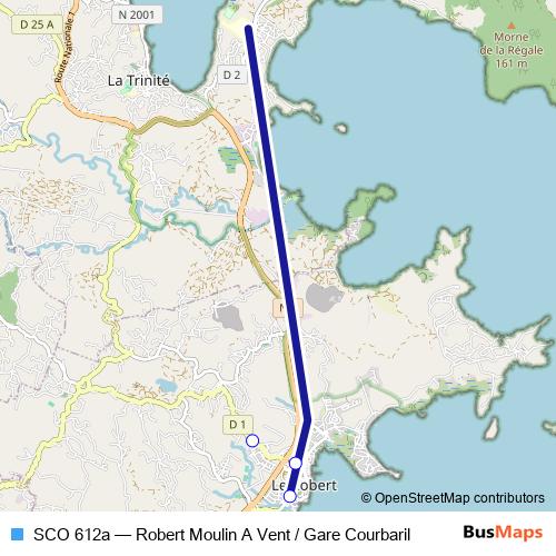 SCO 612a bus Line Map