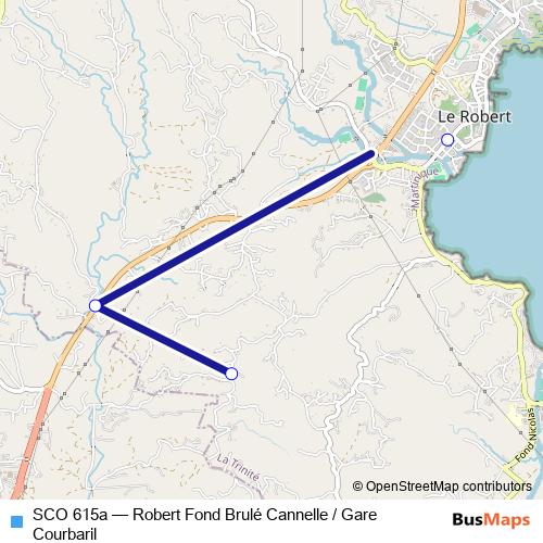 SCO 615a bus Line Map