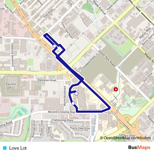 Love Lot bus Line Map