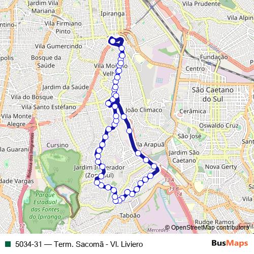 5034-31 bus Line Map