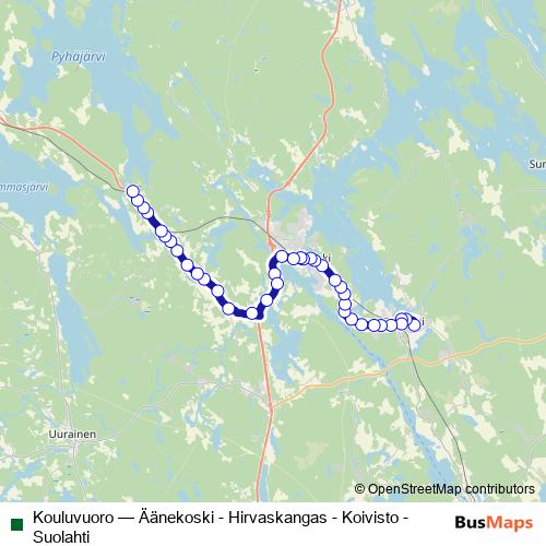 Kouluvuoro bus Line Map