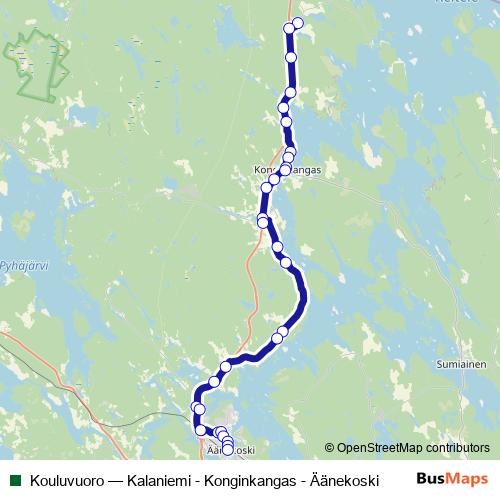 Kouluvuoro bus Line Map
