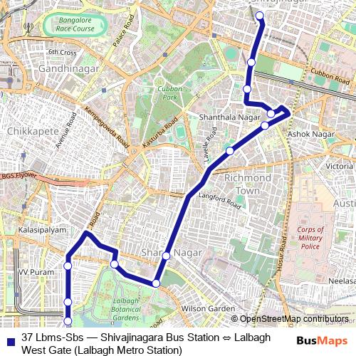 37 Lbms-Sbs bus Line Map