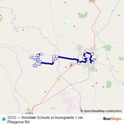 S312 bus Line Map