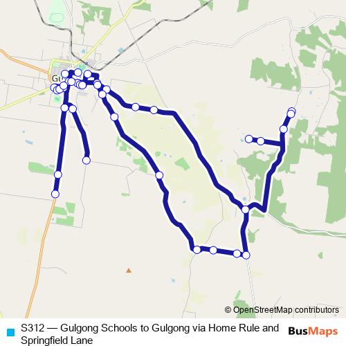 S312 bus Line Map