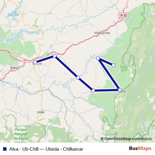 Alsa - Ub-Chill bus Line Map