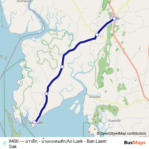 8400 bus Line Map