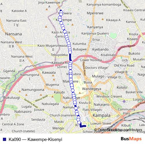 Ka090 bus Line Map