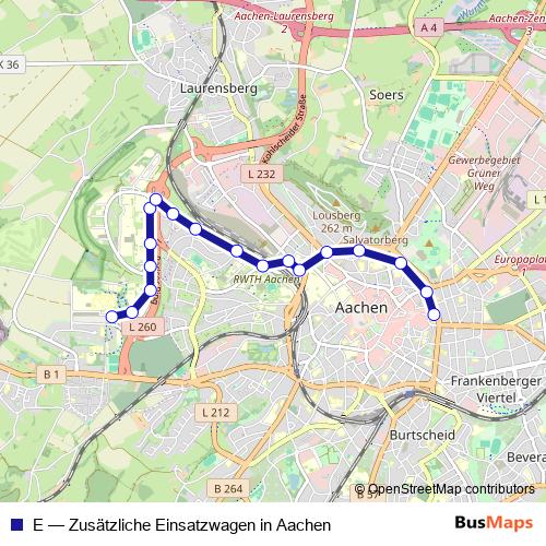 E bus Line Map