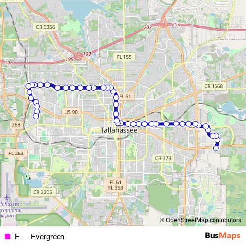 E bus Line Map