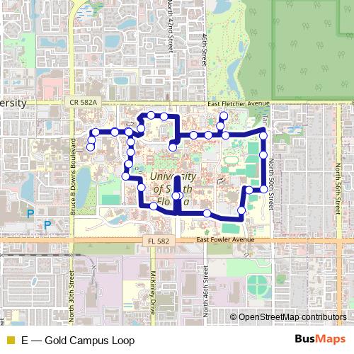 E bus Line Map