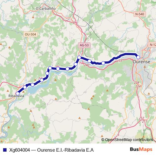 Xg604004 bus Line Map