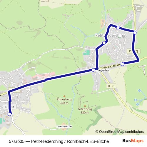 57srb05 bus Line Map
