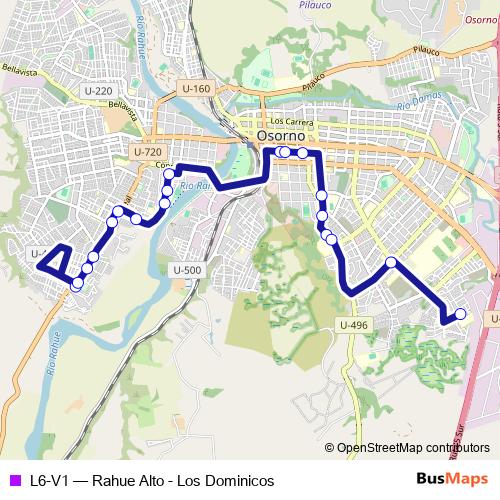 L6-V1 bus Line Map