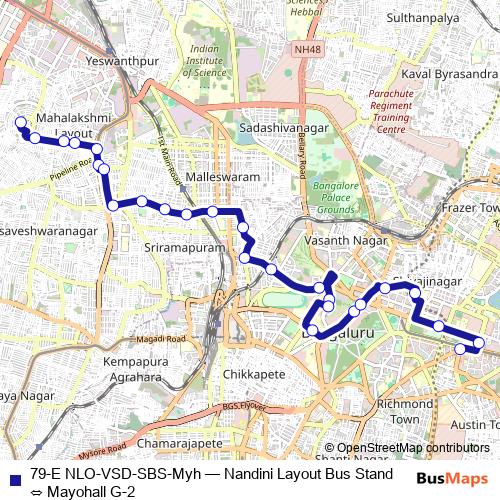 79-E NLO-VSD-SBS-Myh bus Line Map