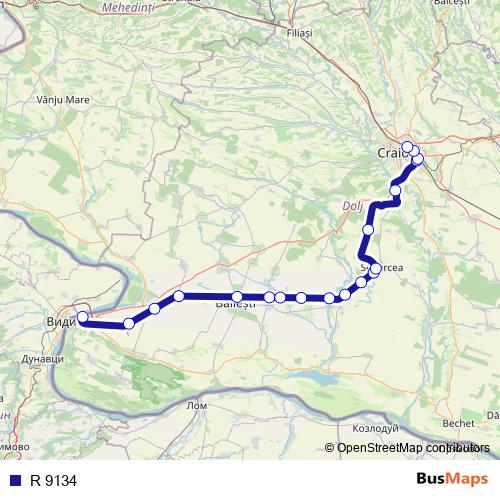 R 9134 rail Line Map