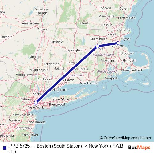 PPB 5725 bus Line Map