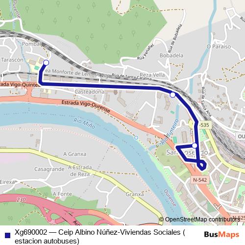 Xg690002 bus Line Map