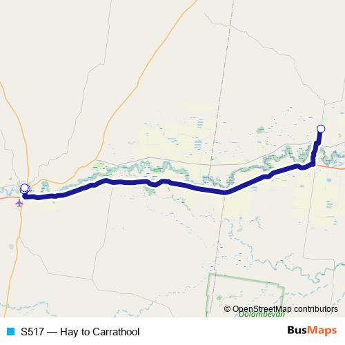 S517 bus Line Map