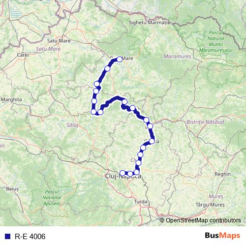 R-E 4006 rail Line Map