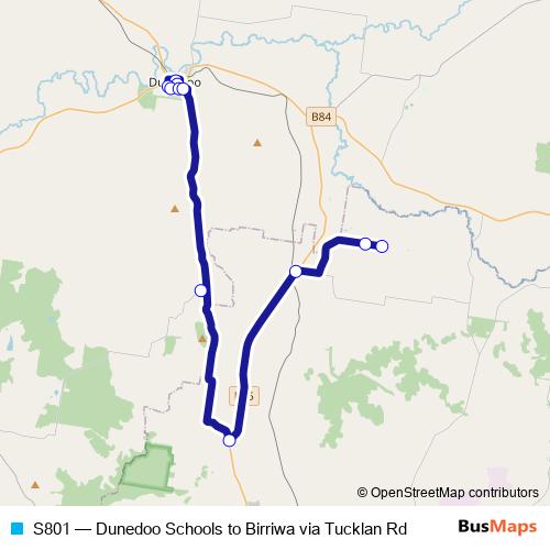 S801 bus Line Map