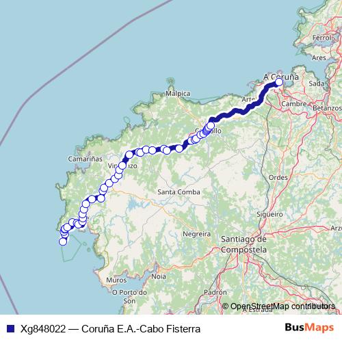 Xg848022 bus Line Map
