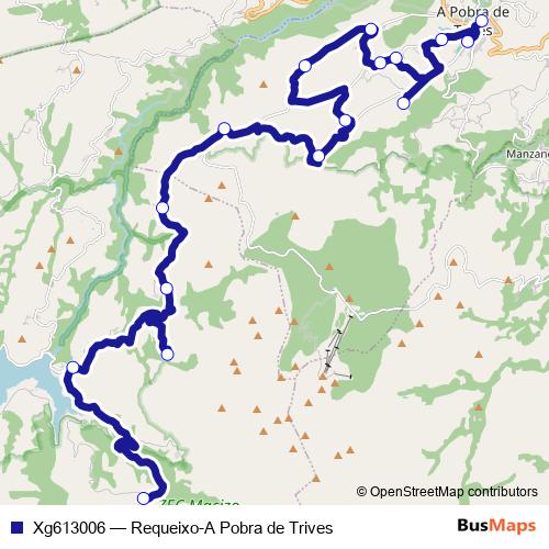Xg613006 bus Line Map
