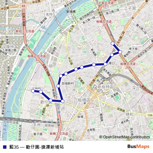 藍35 bus Line Map