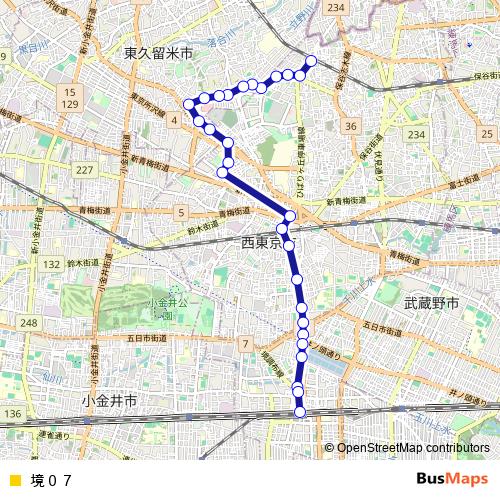 境０７ bus Line Map
