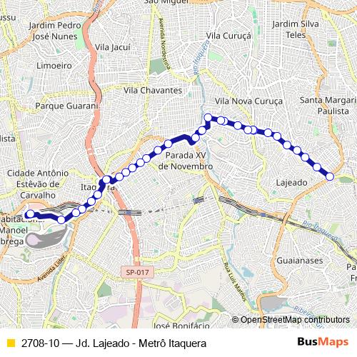 2708-10 bus Line Map