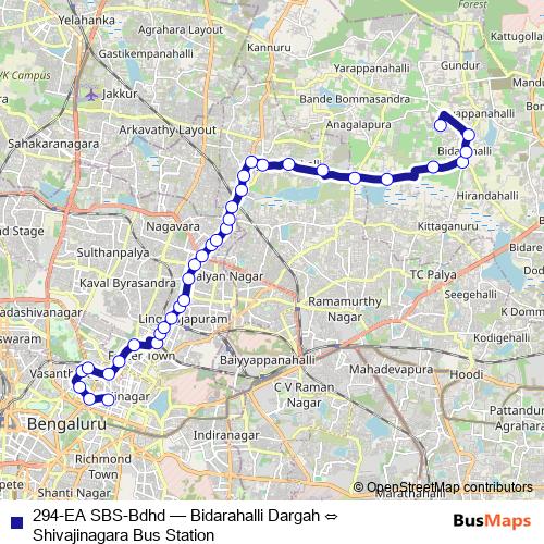294-EA SBS-Bdhd bus Line Map