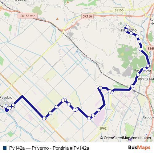 Pv142a bus Line Map