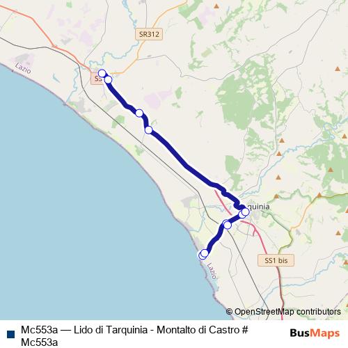 Mc553a bus Line Map