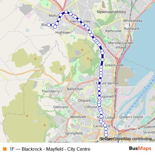 1F bus Line Map