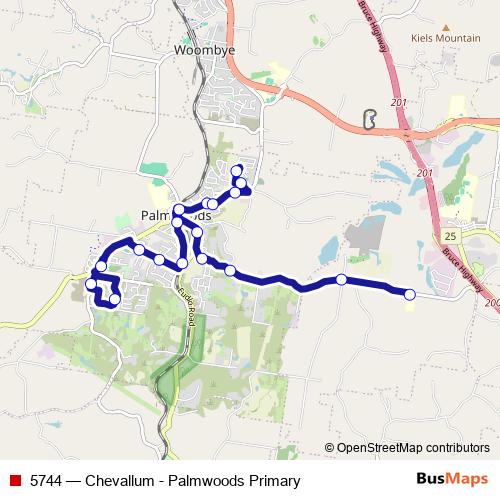 5744 bus Line Map