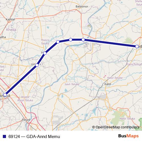 69124 rail Line Map