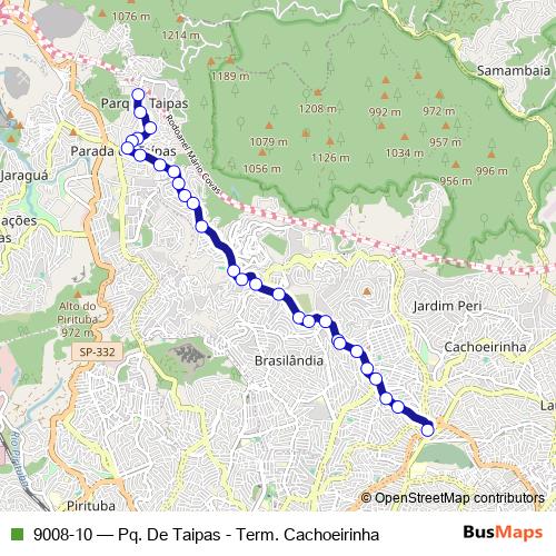 9008-10 bus Line Map