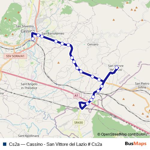 Cs2a bus Line Map