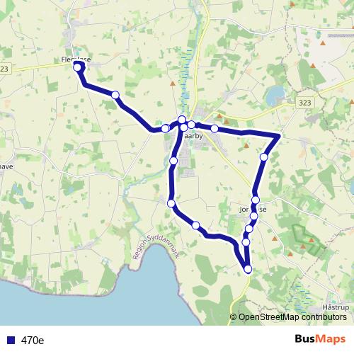 470e bus Line Map