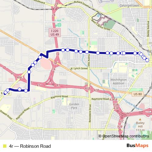 4r bus Line Map