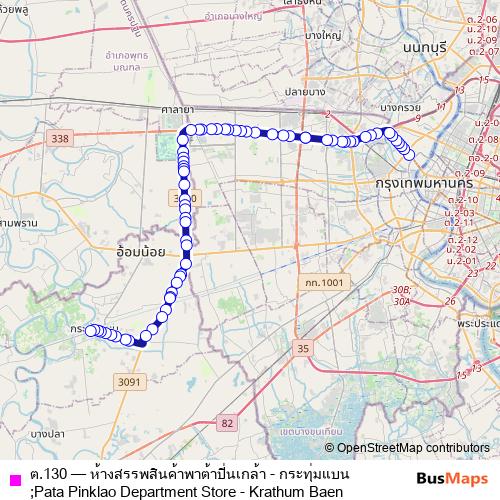 ต.130 bus Line Map