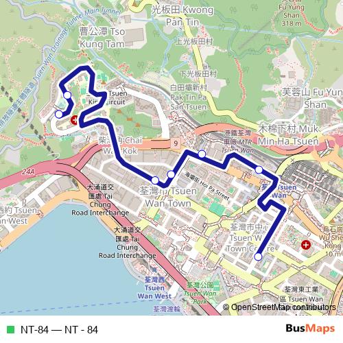 NT-84 bus Line Map