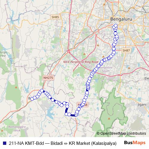 211-NA KMT-Bdd bus Line Map